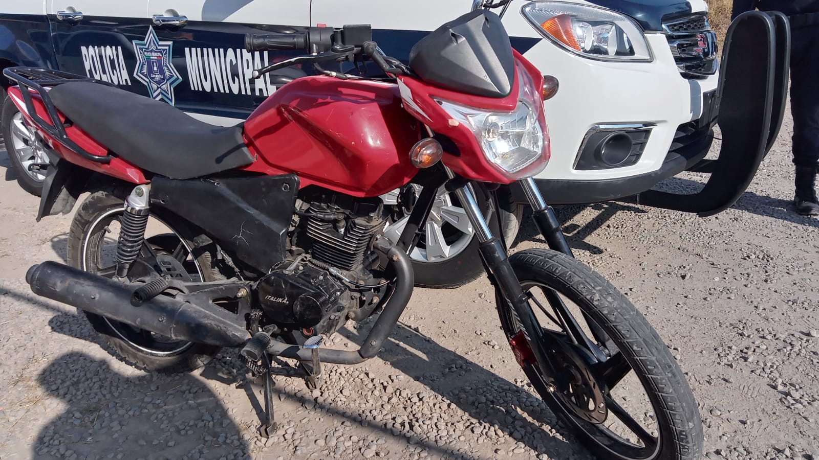 Recupera policía de Zacatelco motocicleta con reporte de robo
